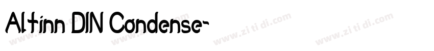 Altinn DIN Condense字体转换